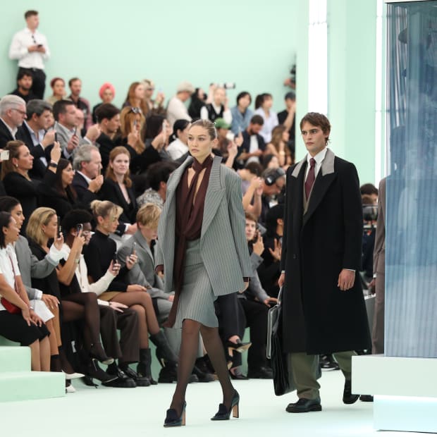 A look from Louis Vuitton's Spring 2024 Show. Photo Credit Vogue Runway -  University of Fashion Blog