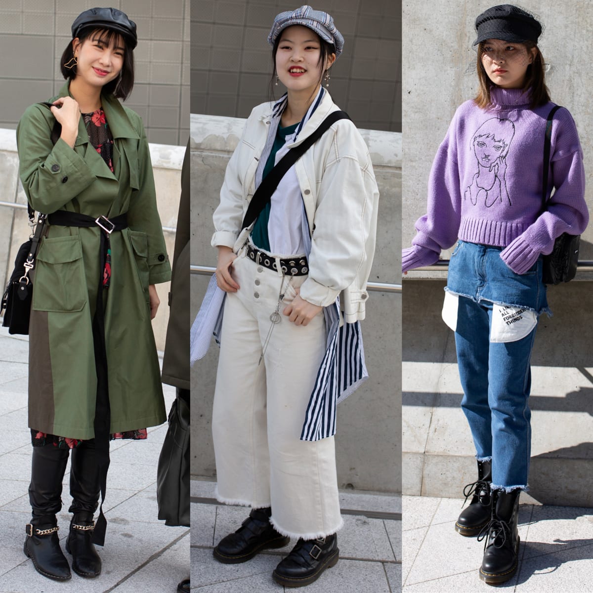 Baker Boy Caps Were A Street Style Staple At Seoul Fashion Week