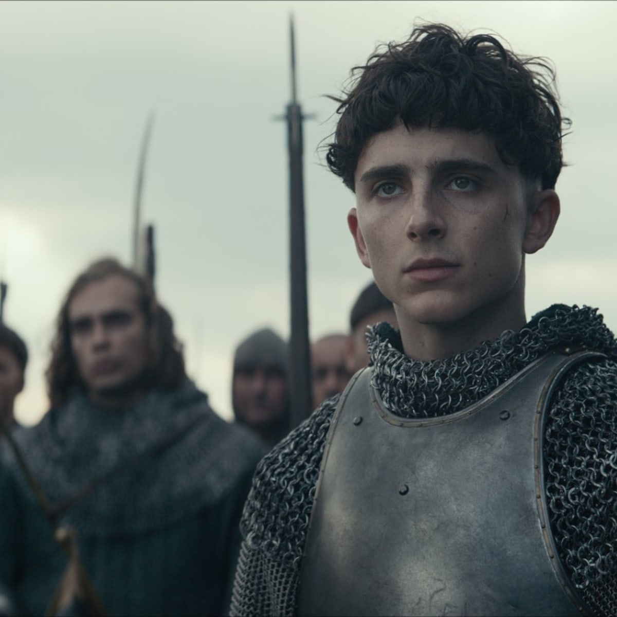 Timothee Chalamet Wears The 15th Century Version Of A Cool Denim Jacket And Real Armor In The King Fashionista