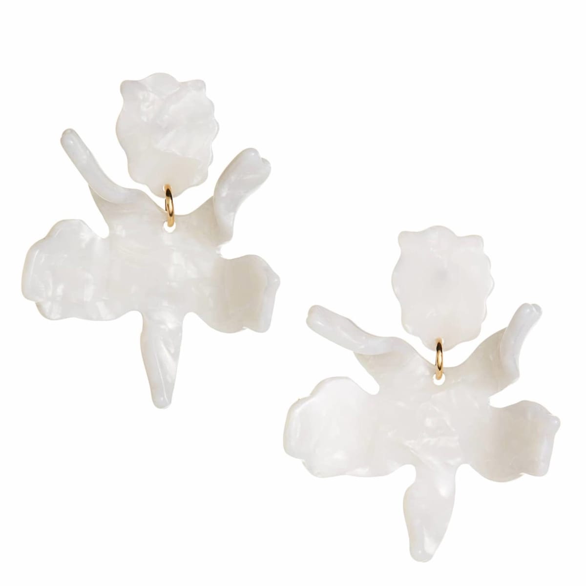 small paper lily earrings