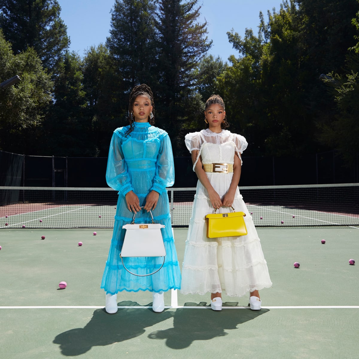Chloe X Halle And Their Tennis Court Star In Fendi S Latest Campaign Fashionista