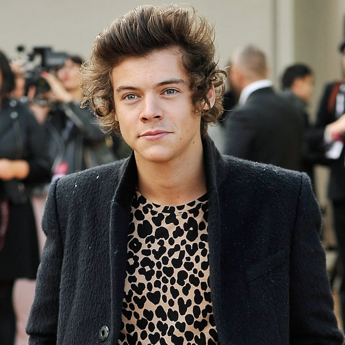 Harry Styles in Leopard-Print Burberry 