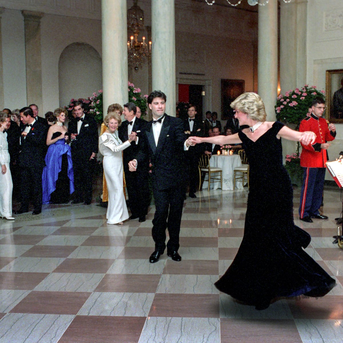 Great Outfits in Fashion History: Princess Diana's Famous 'Travolta Dress' - Fashionista