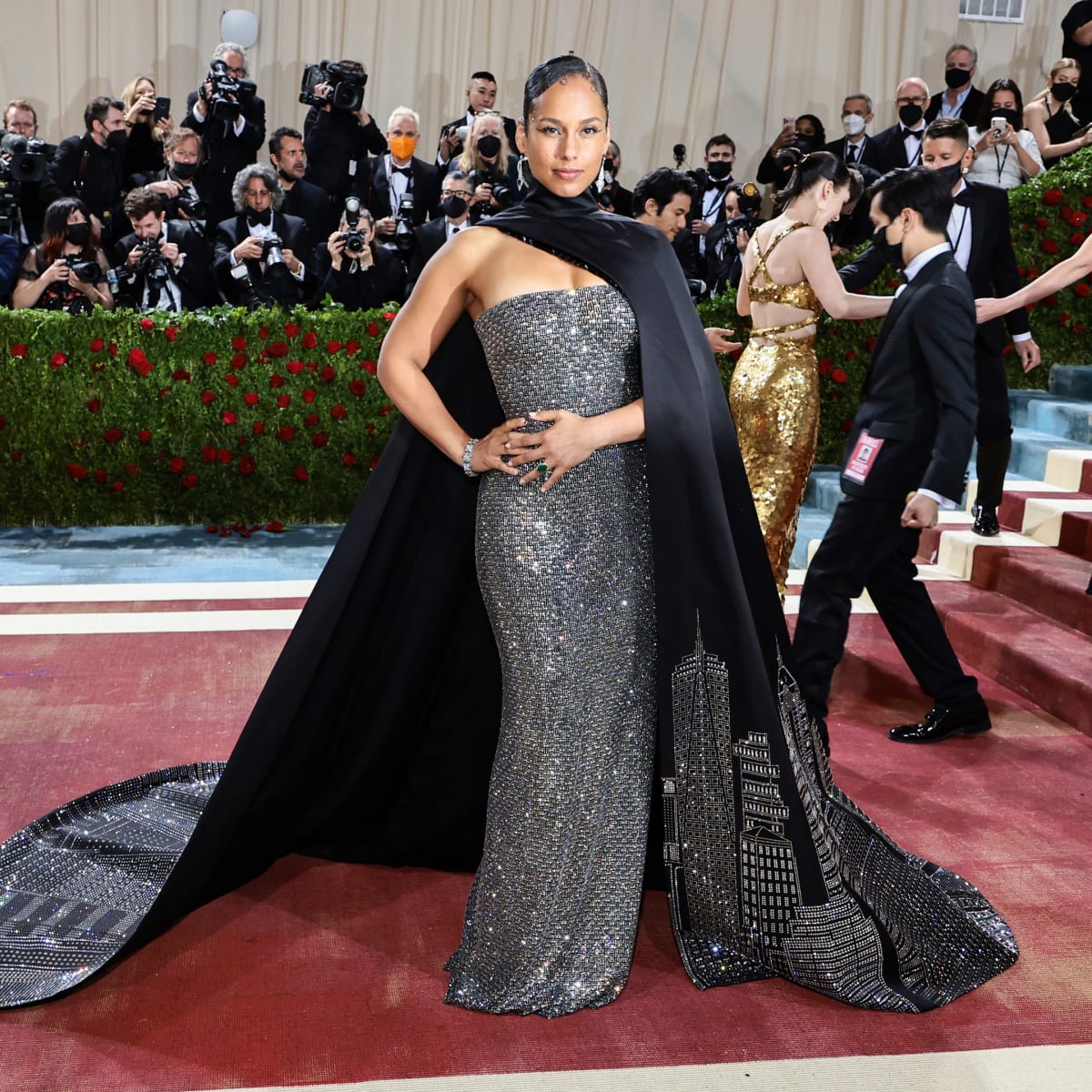 Ciara At The 2022 Met Gala Ciara's High-Slit Gown Sparkled On The