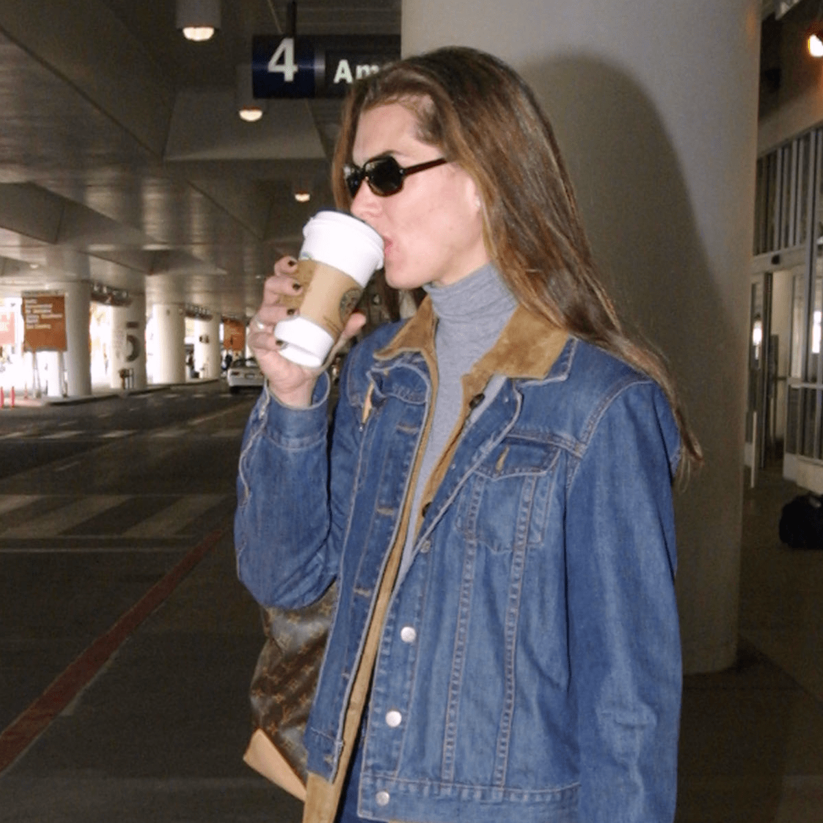 Brooke Shields looks effortlessly chic in sweatshirt and jeans in