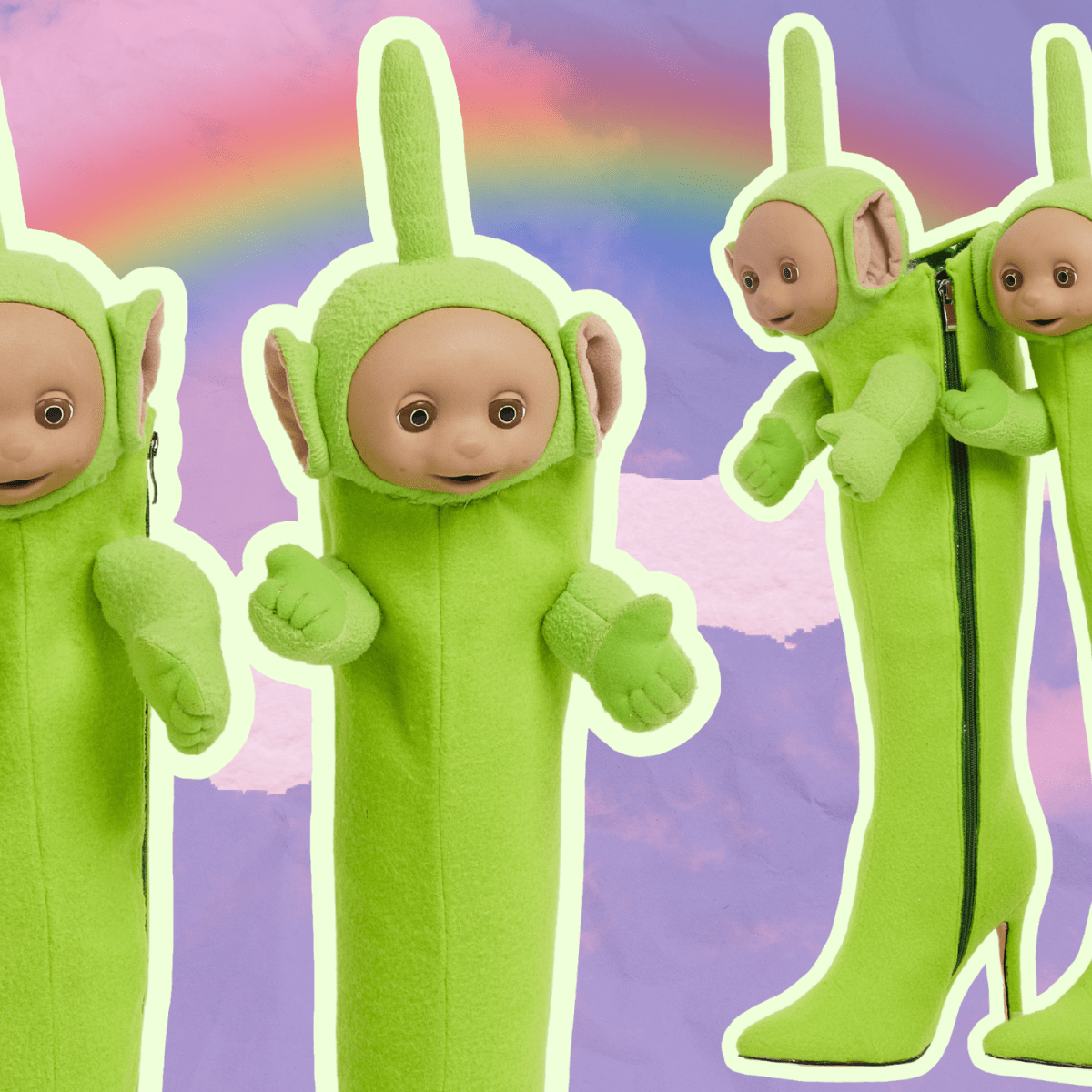 Christian Cowan Is Pushing the Limits of Fashion's Y2K Obsession With ' Teletubbies' Boots - Fashionista