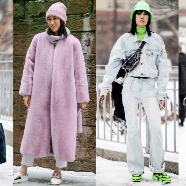 Nanushka s Vegan Leather Puffer Jacket Was a Street Style Favorite on Day 2 of New York Fashion Week Fashionista