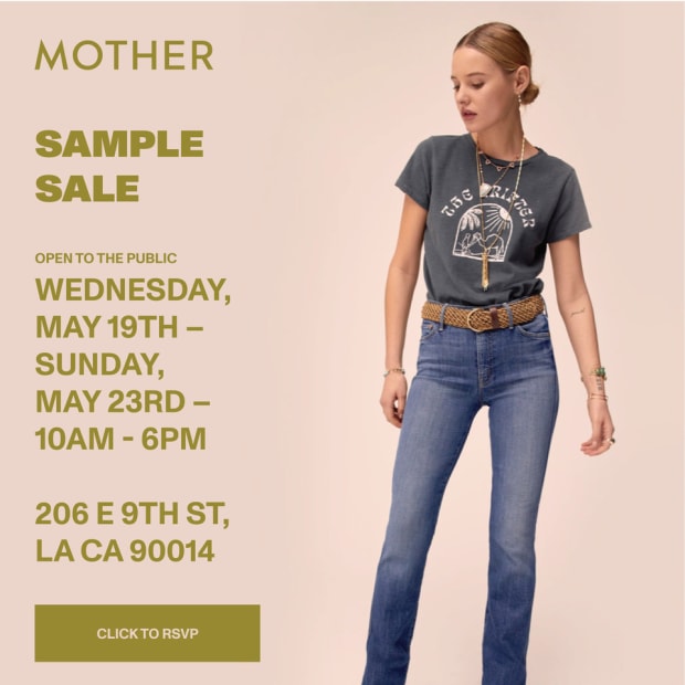 MOTHER Denim SAMPLE SALE 11 20 11 24 Los Angeles Fashionista