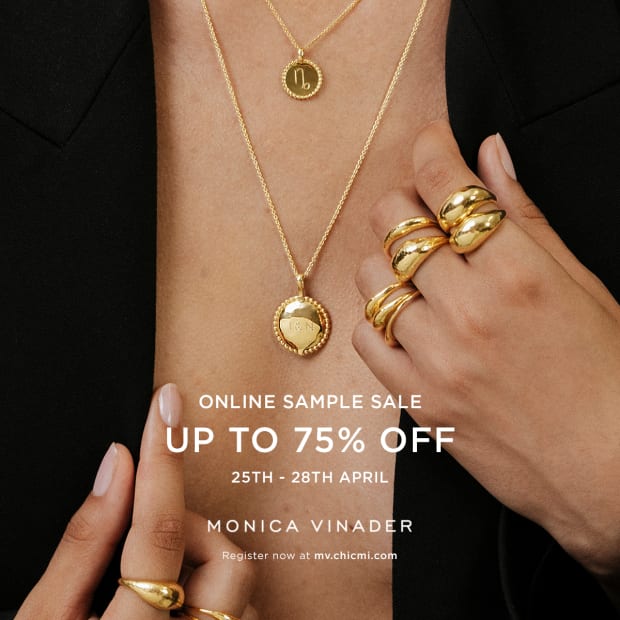Monica Vinader Online Sample Sale Sept 26th Sept 29th Fashionista