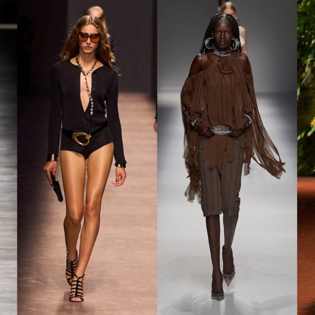 Anthony Vaccarello Does Cargo the Saint Laurent Way for Spring 2024 Fashionista