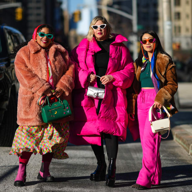 All red bubble coat clearance