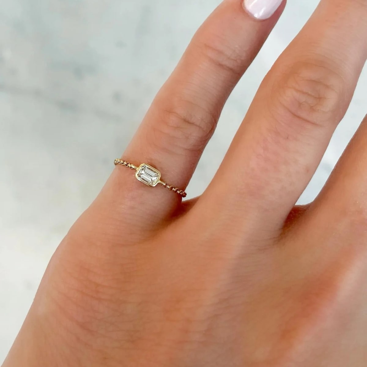 Chain for online engagement ring