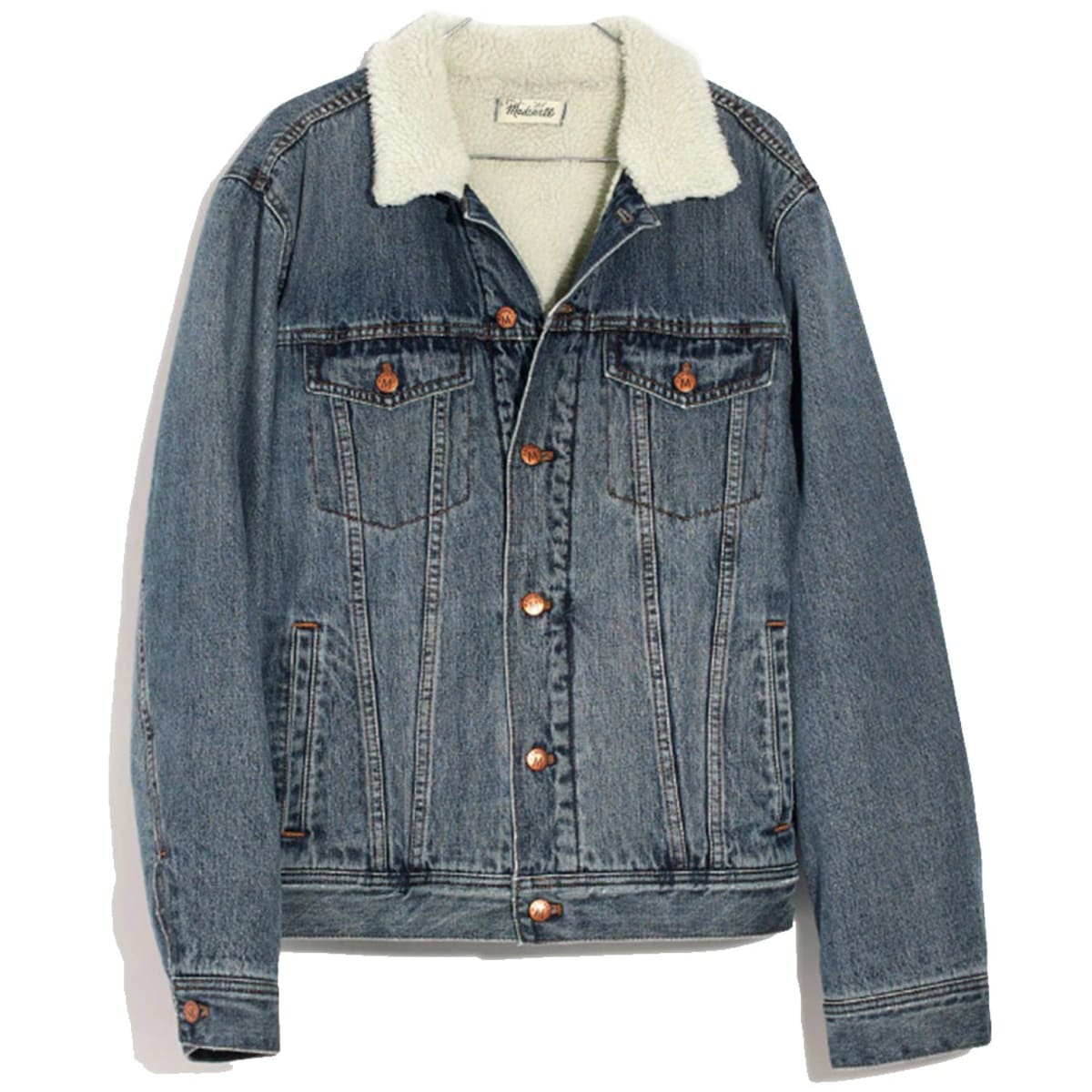 Madewell denim deals sherpa jacket
