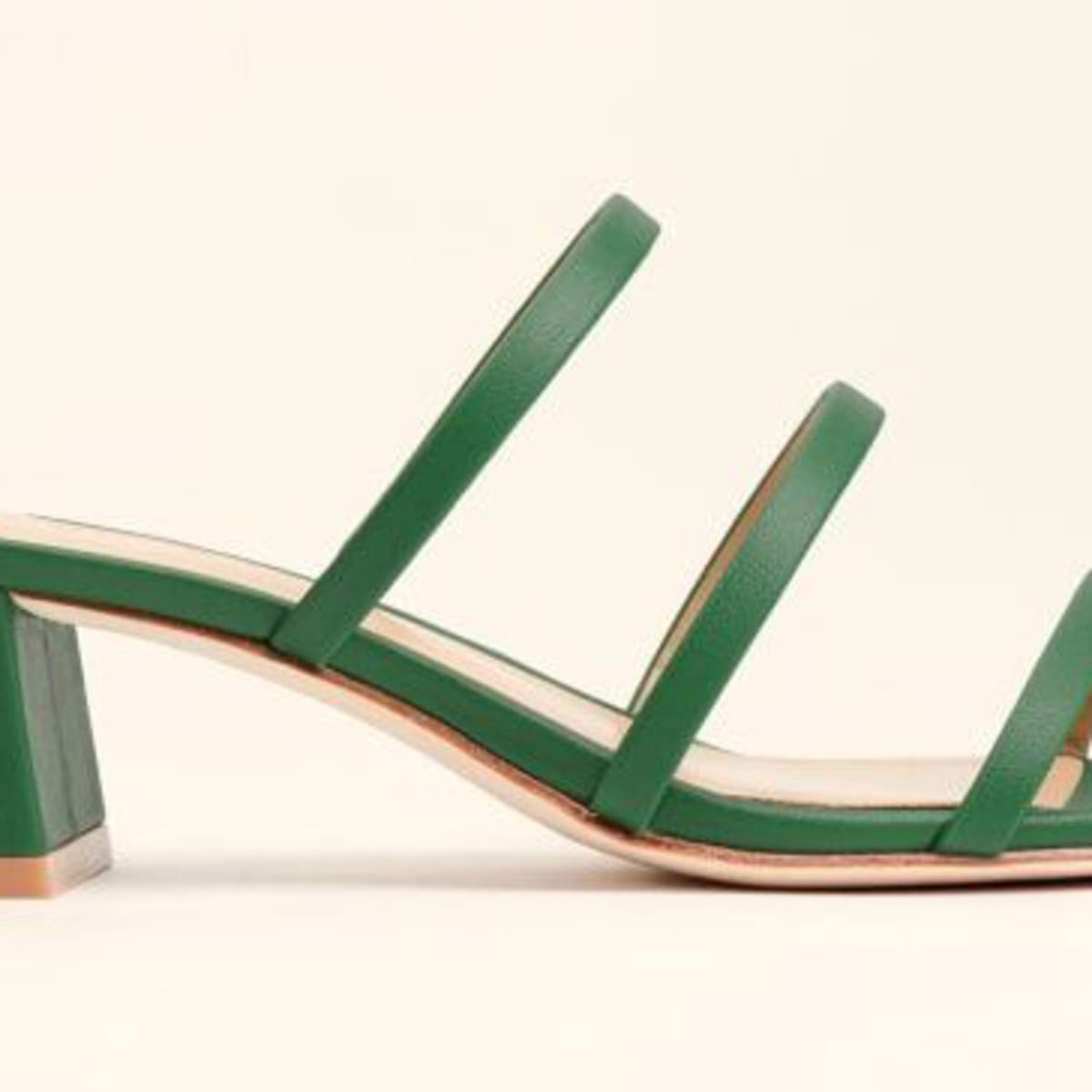 Green strappy sandals clearance