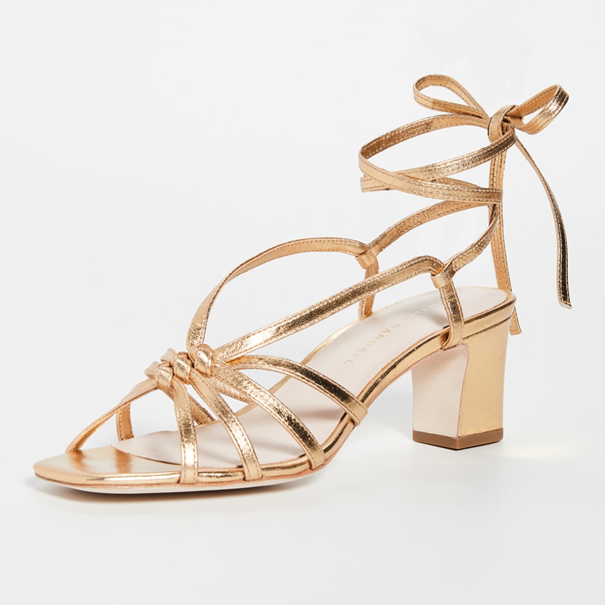 Loeffler randall libby top knotted wrap sandals