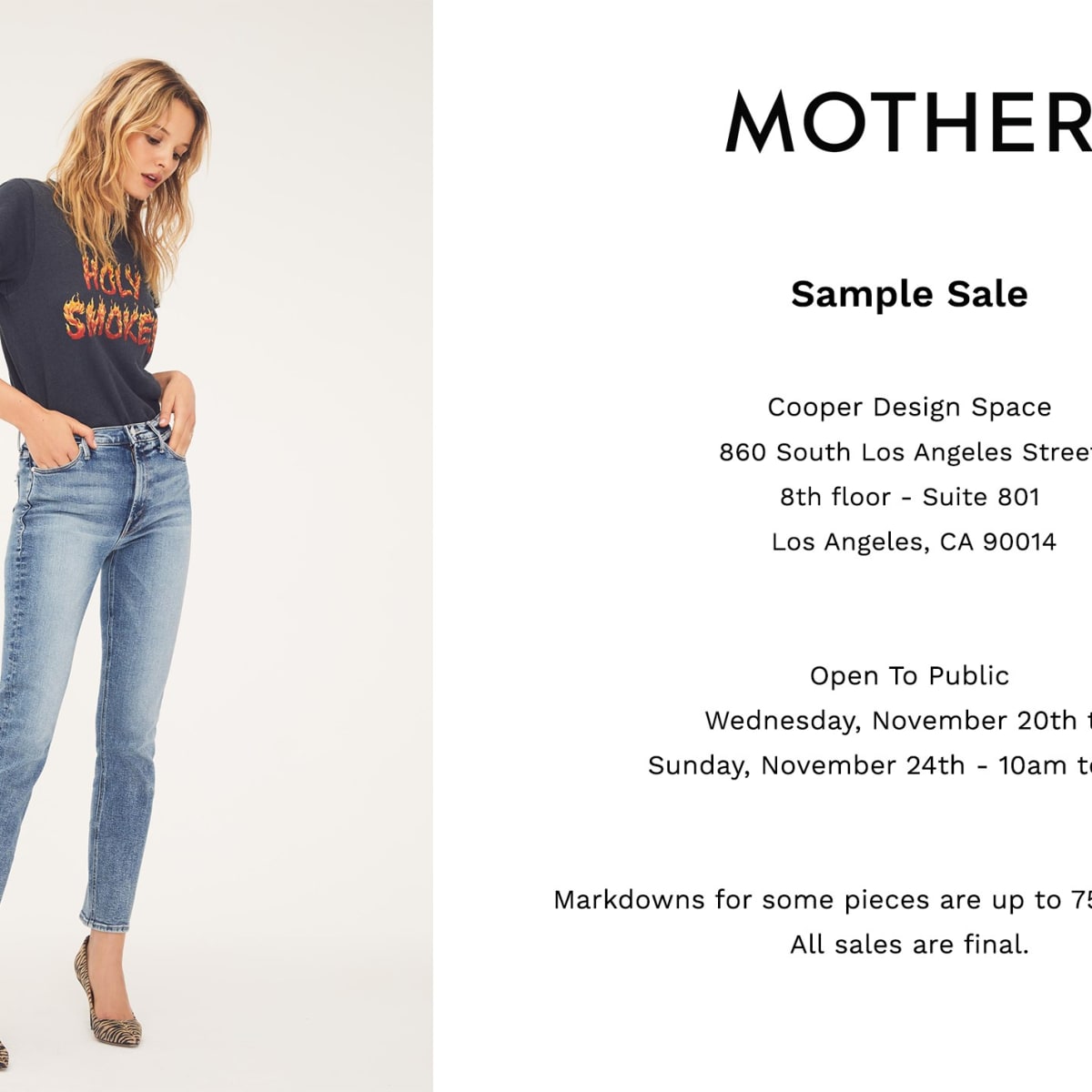 Mother denim sample sale 2019 hot sale