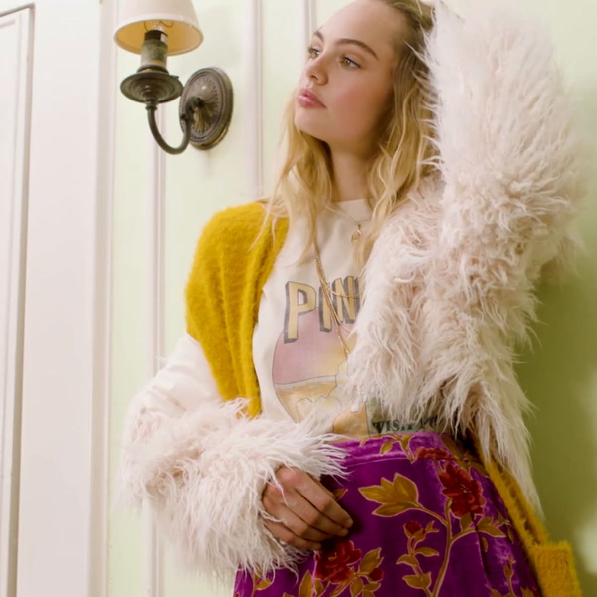 Yellow fur on sale coat forever 21