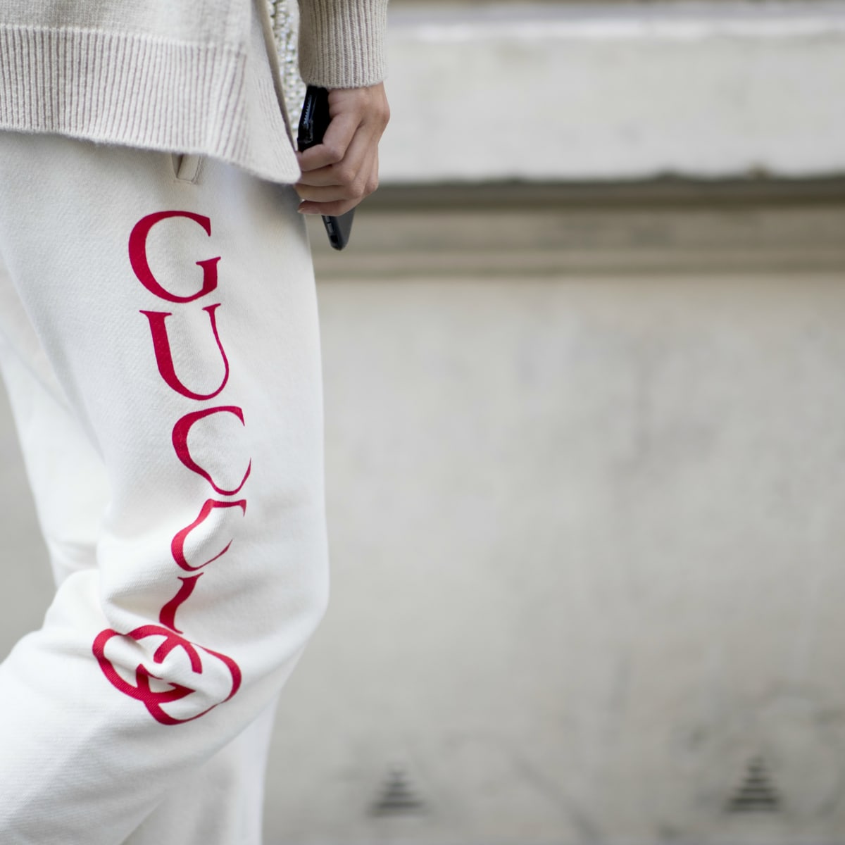 Gucci white sweatpants sale