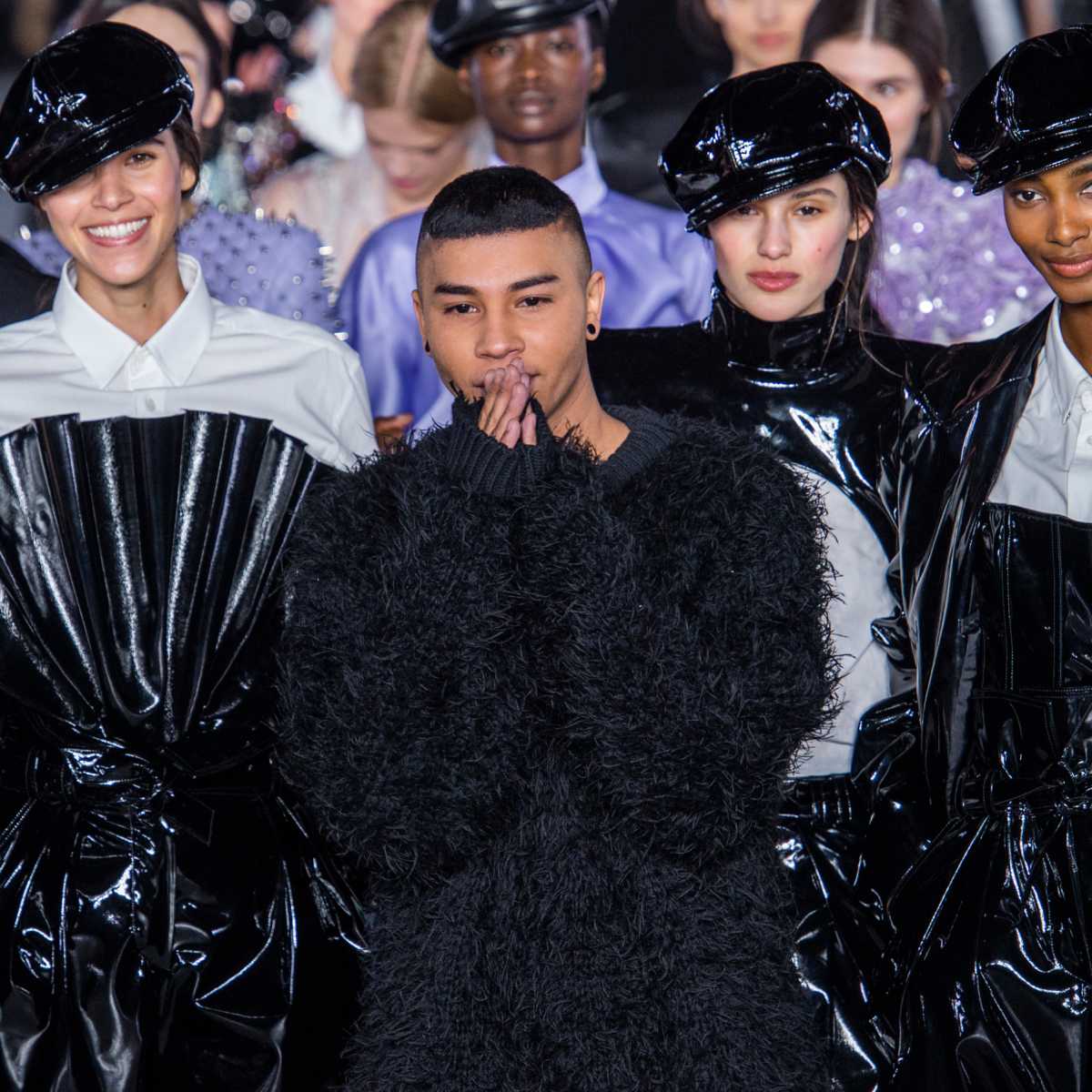 The Balmain Army Is Going Full '80s Biker Gang for Fall 2019