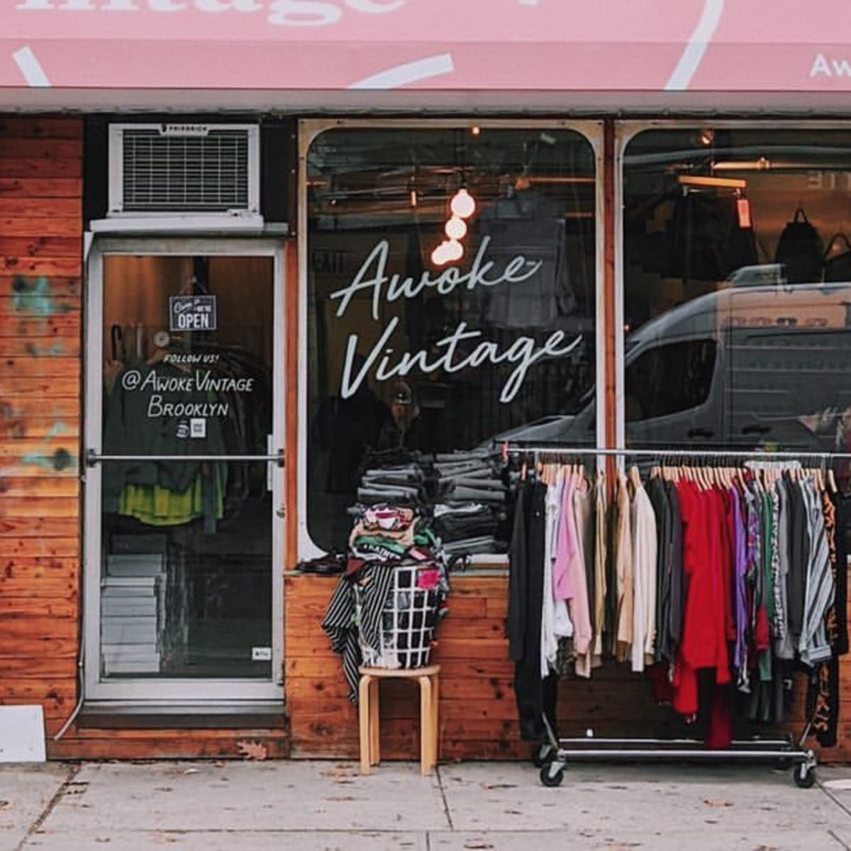Vintage aesthetic clothes shop store