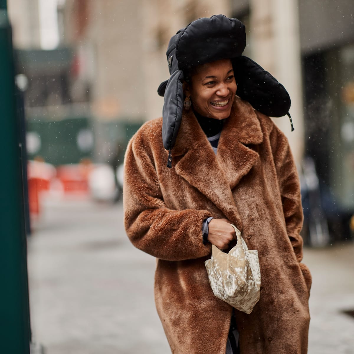 Fuzzy best sale coat trend
