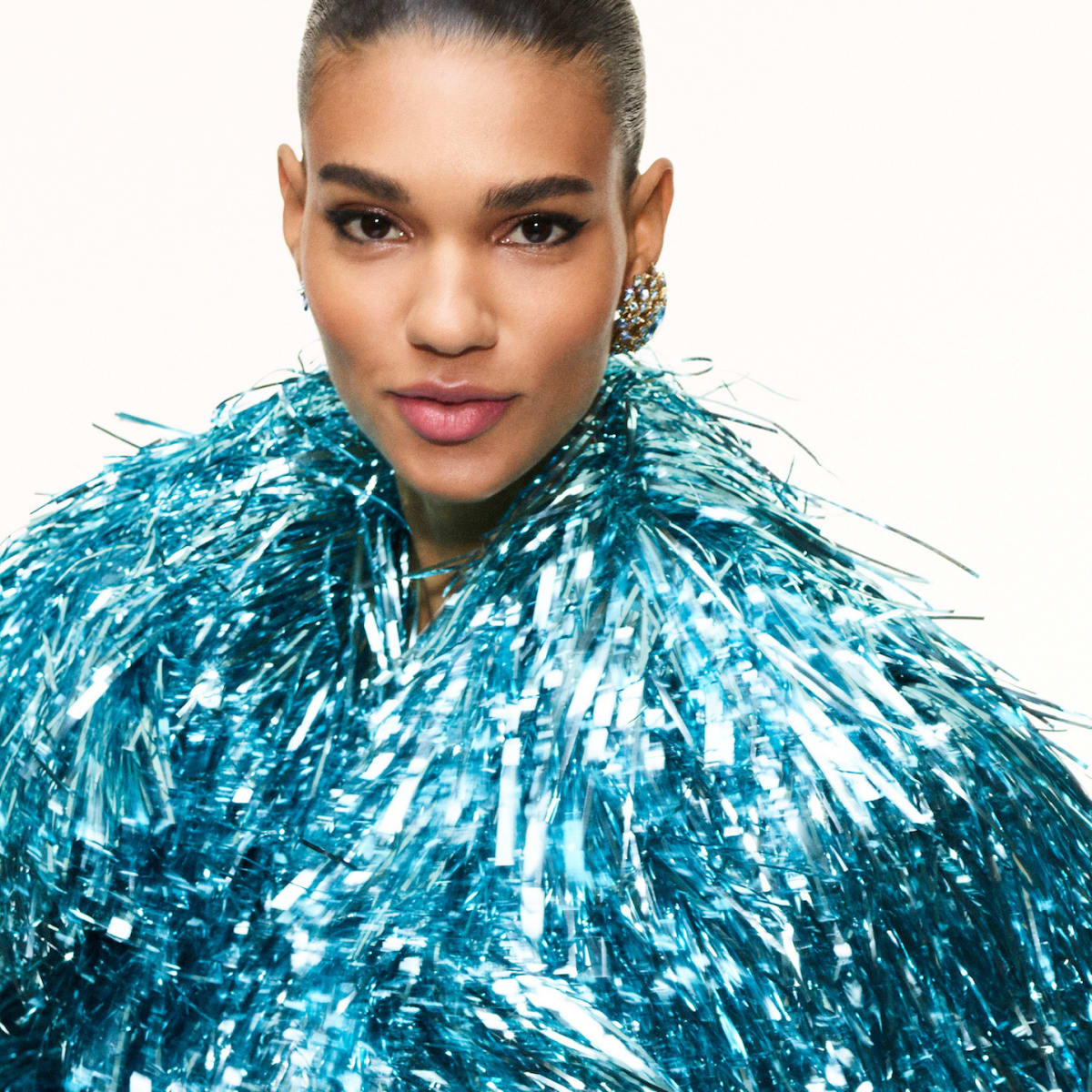 Oscar de la renta feather earrings shop