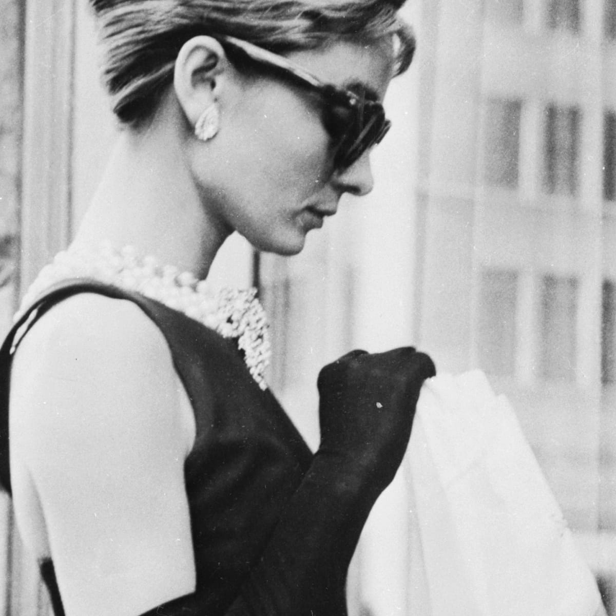 Black givenchy dress of audrey hepburn top