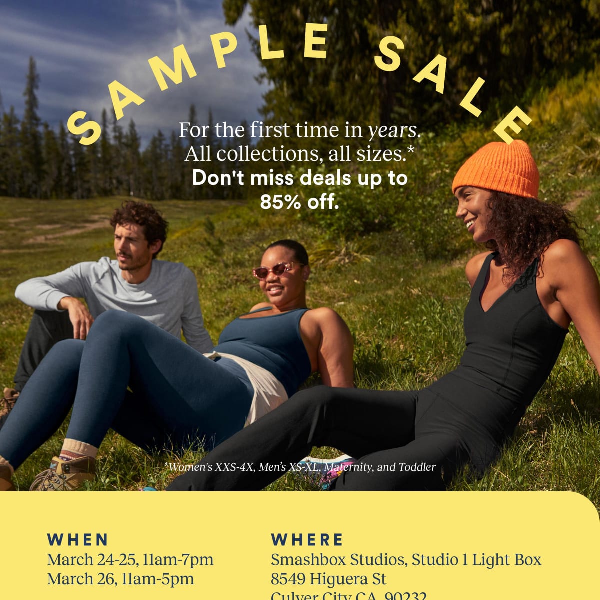 Beyond Yoga Sample Sale, March 24th - 26th @ Culver City, CA