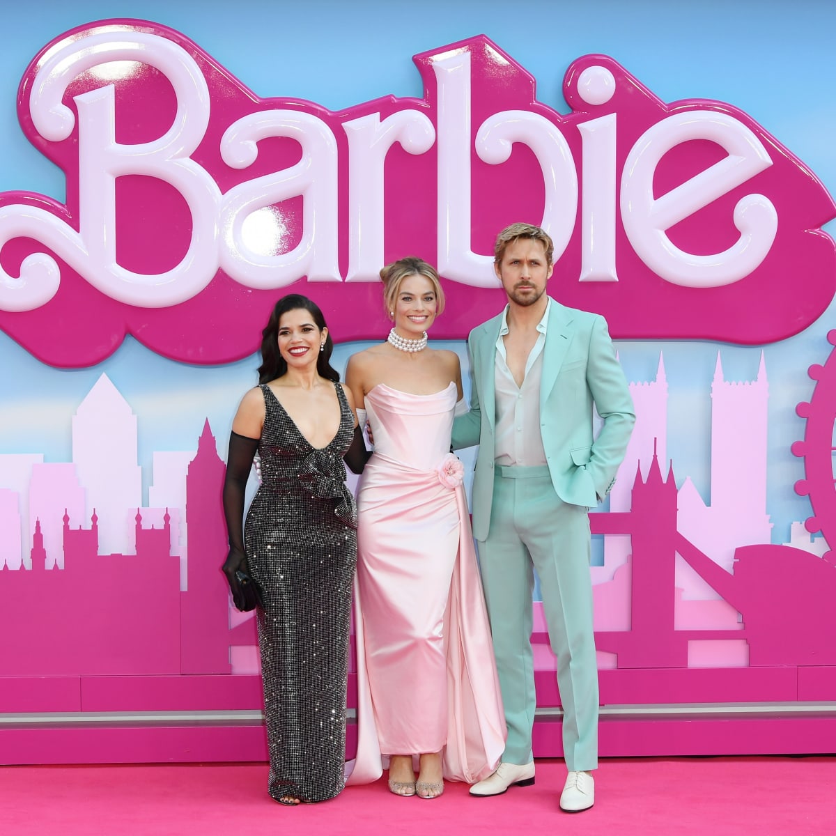 The Fashion Filled Barbie Press Tour Continues With a Glamorous Pink Carpet in London Fashionista