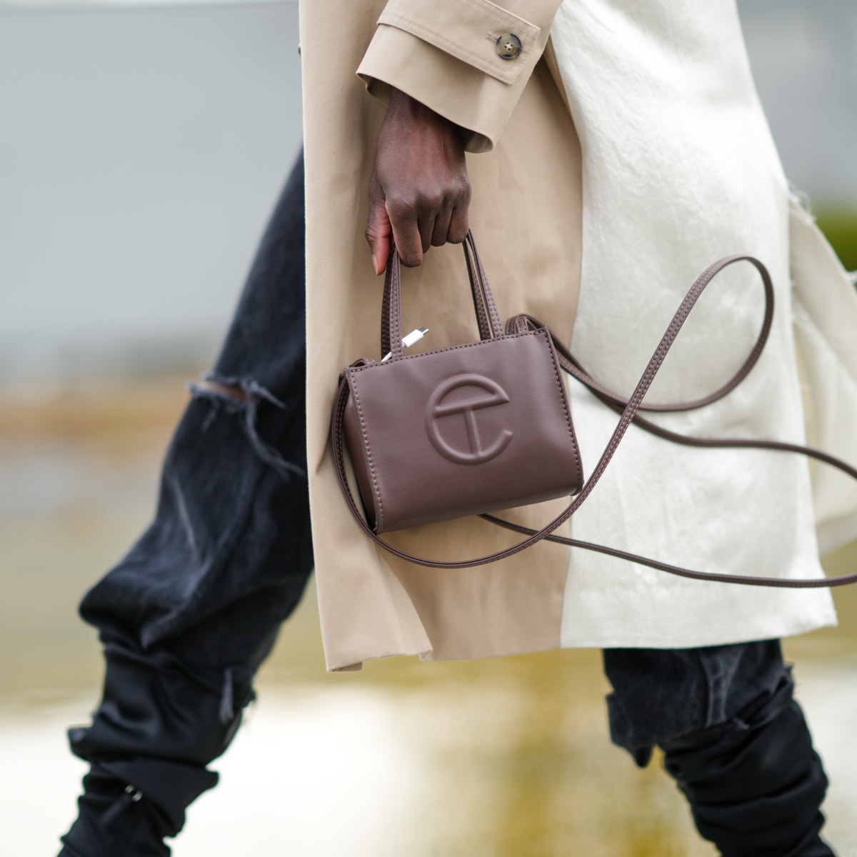 Telfar bag in hot sale store
