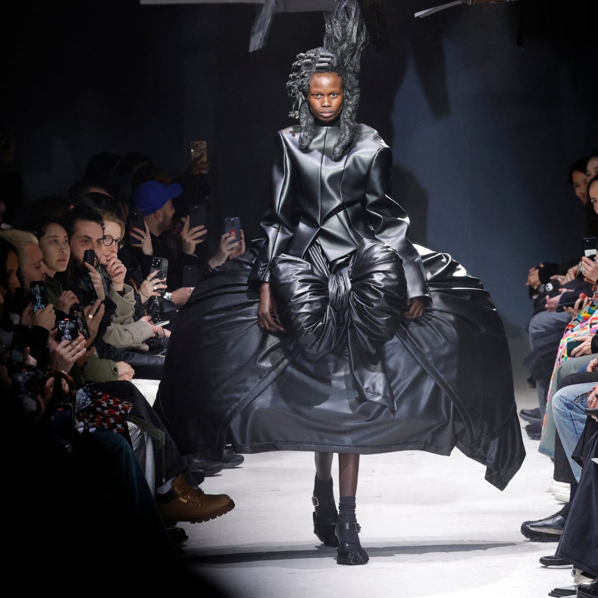 Rei Kawakubo Shows What She Can Do With Black Leather for Comme des Garçons  Fall 2024 - Fashionista