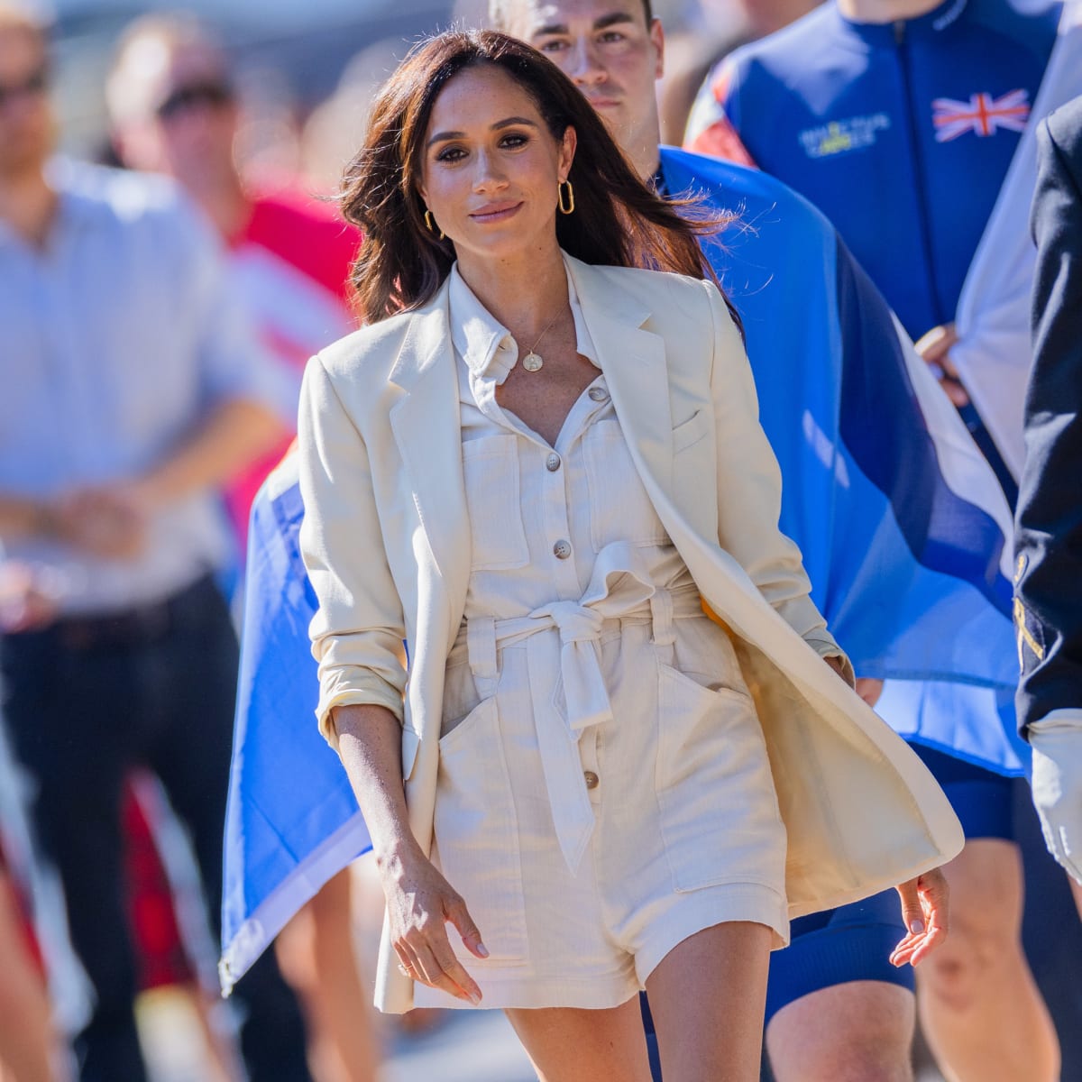 Meghan Markle Wore a Thing Zara Romper Edition Fashionista