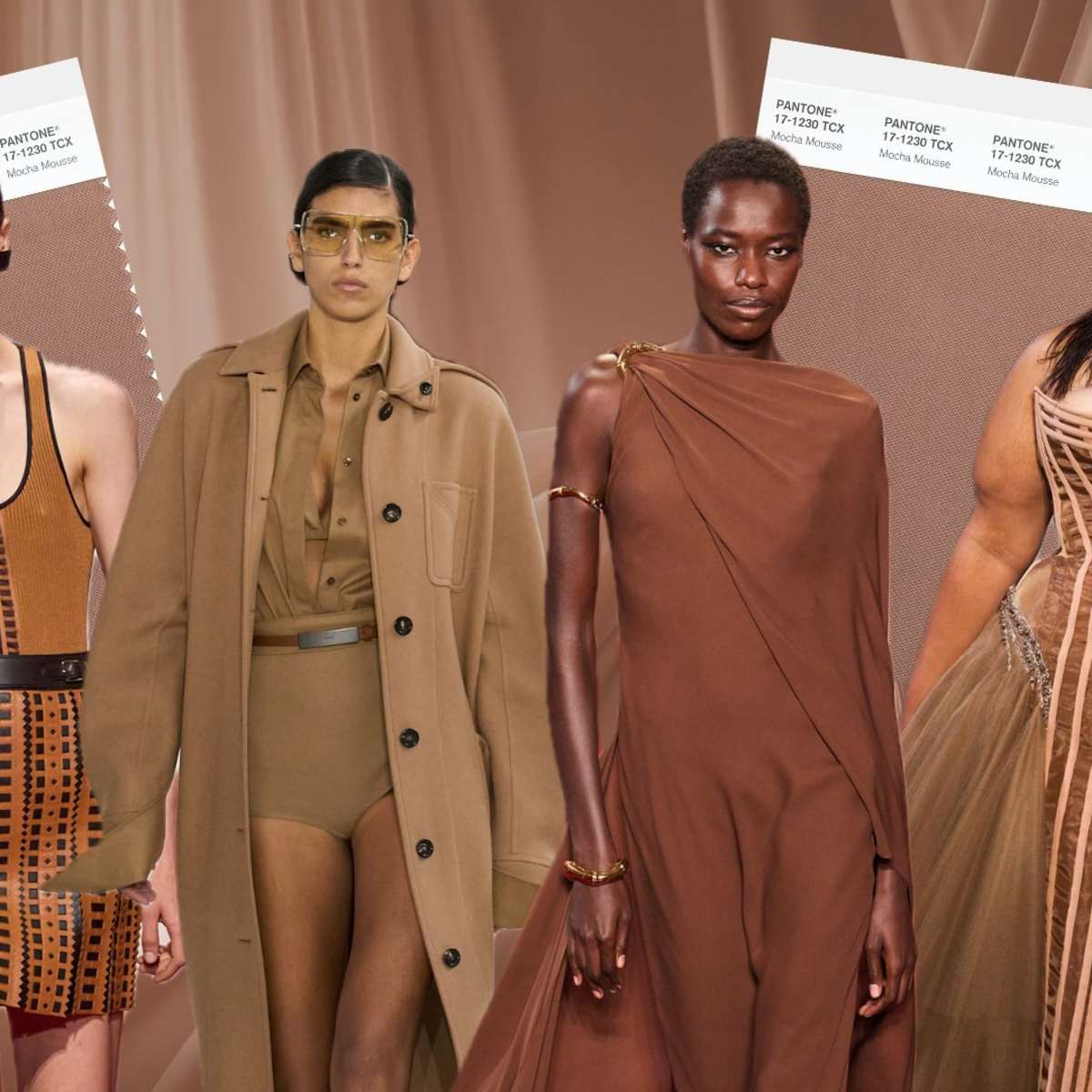 How to Wear 'Mocha Mousse,' Pantone's 2025 Color Of The Year
