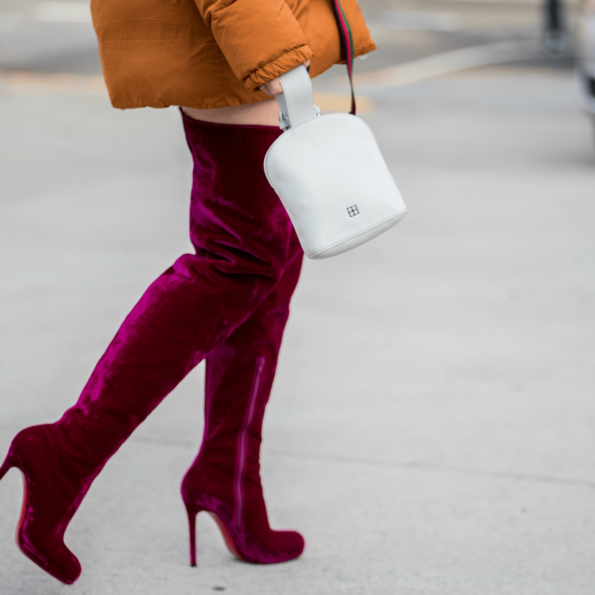 Wide calf sales burgundy boots