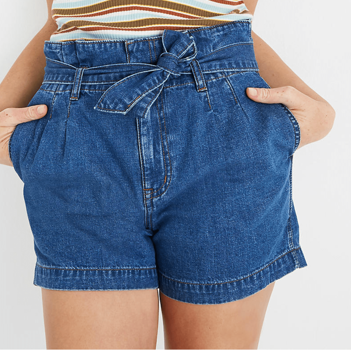 Paperbag jeans shorts sales