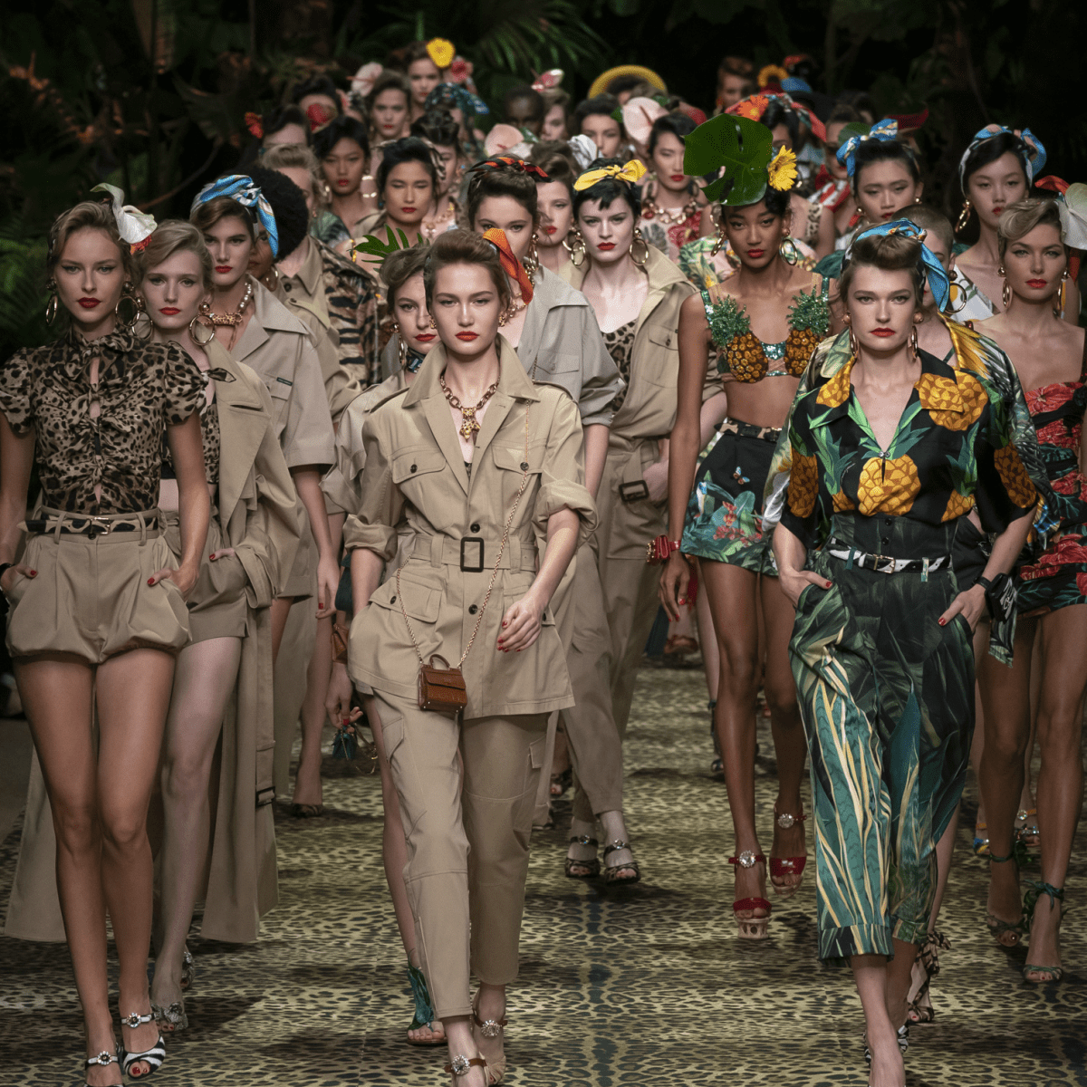 Dolce Gabbana Evokes the Jungle for Its Spring 2020 Collection