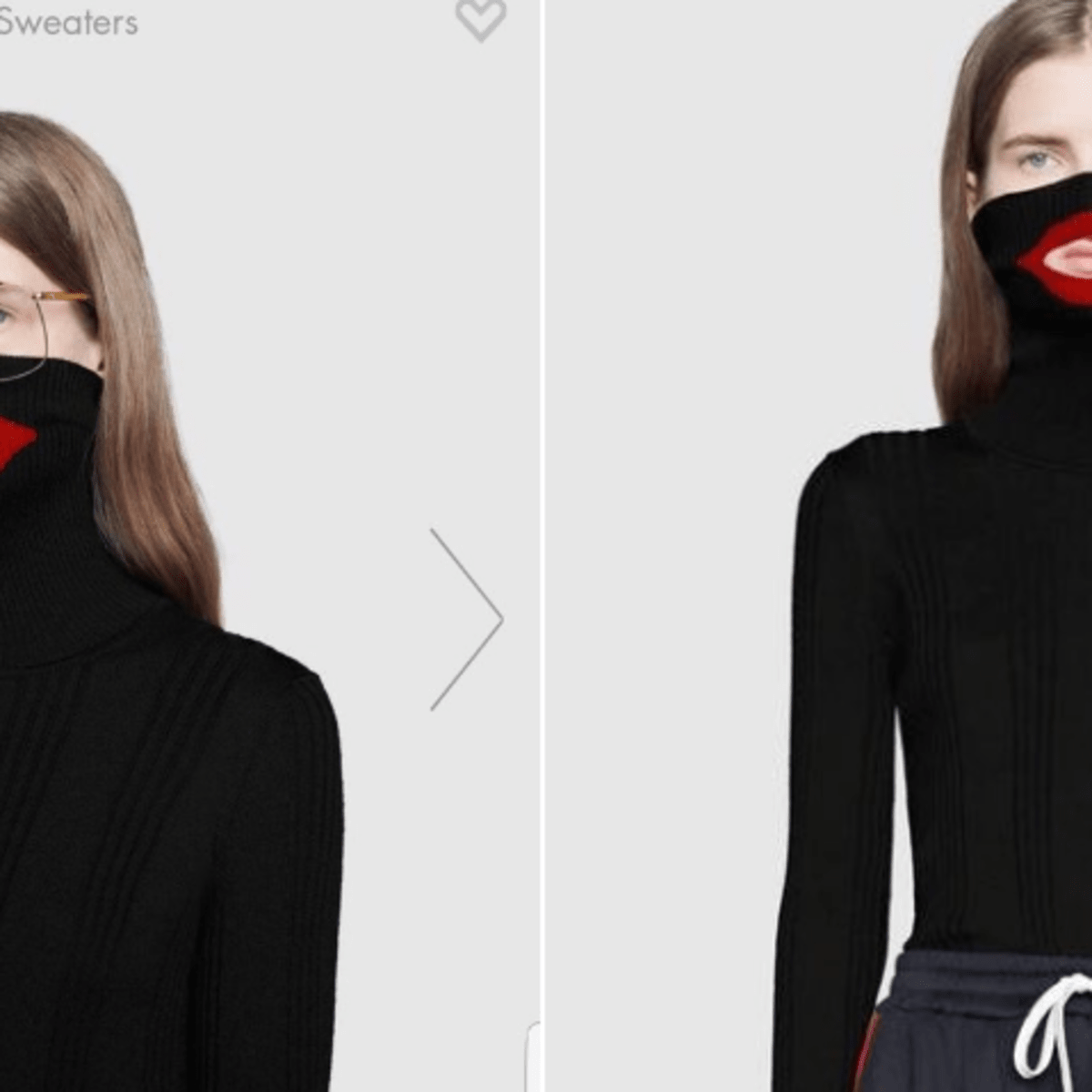 Gucci sweater hot sale with lips