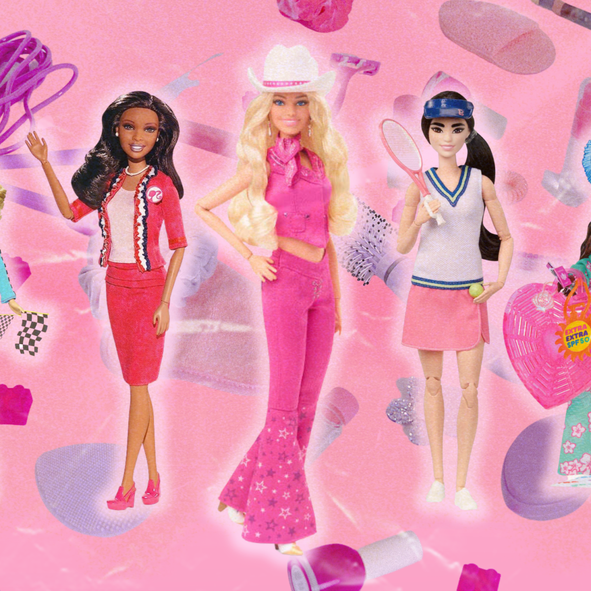 Barbie: The Movie Fashion Pack with Three Iconic Film Outfits and  Accessories (HPK01)