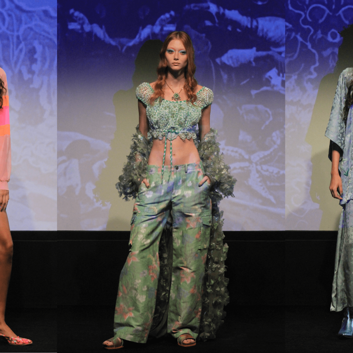 Anna Sui Uses Iridescent and Metallic Textures to Explore the