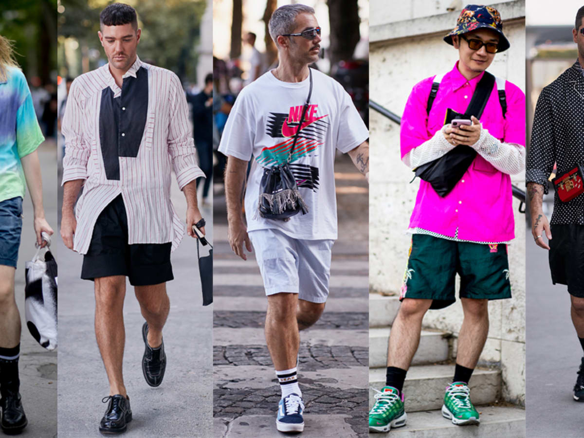 Loose, Sporty Shorts Were A Street Style Staple At Paris Fashion Week Men'S  - Fashionista