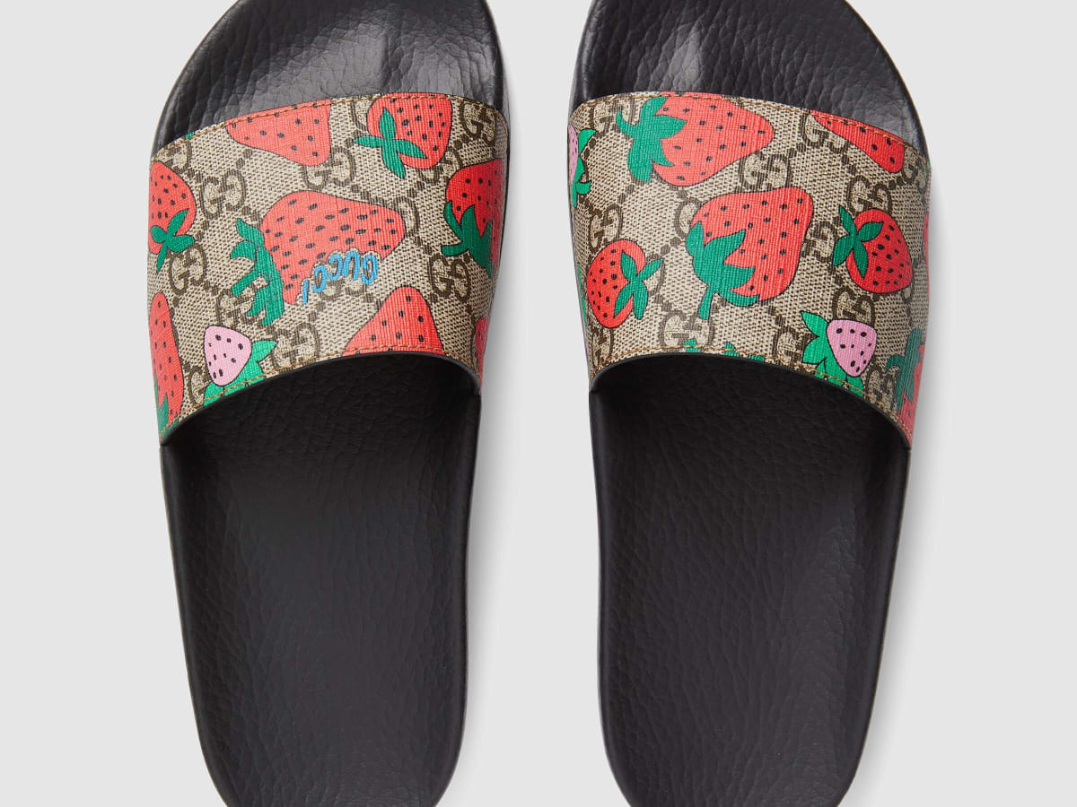 strawberry gucci sandals