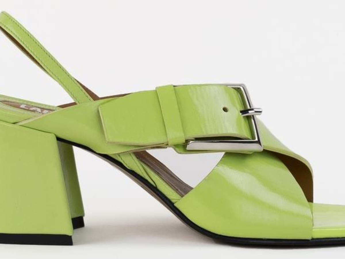 Platform sandals - Bright green - Ladies | H&M SG
