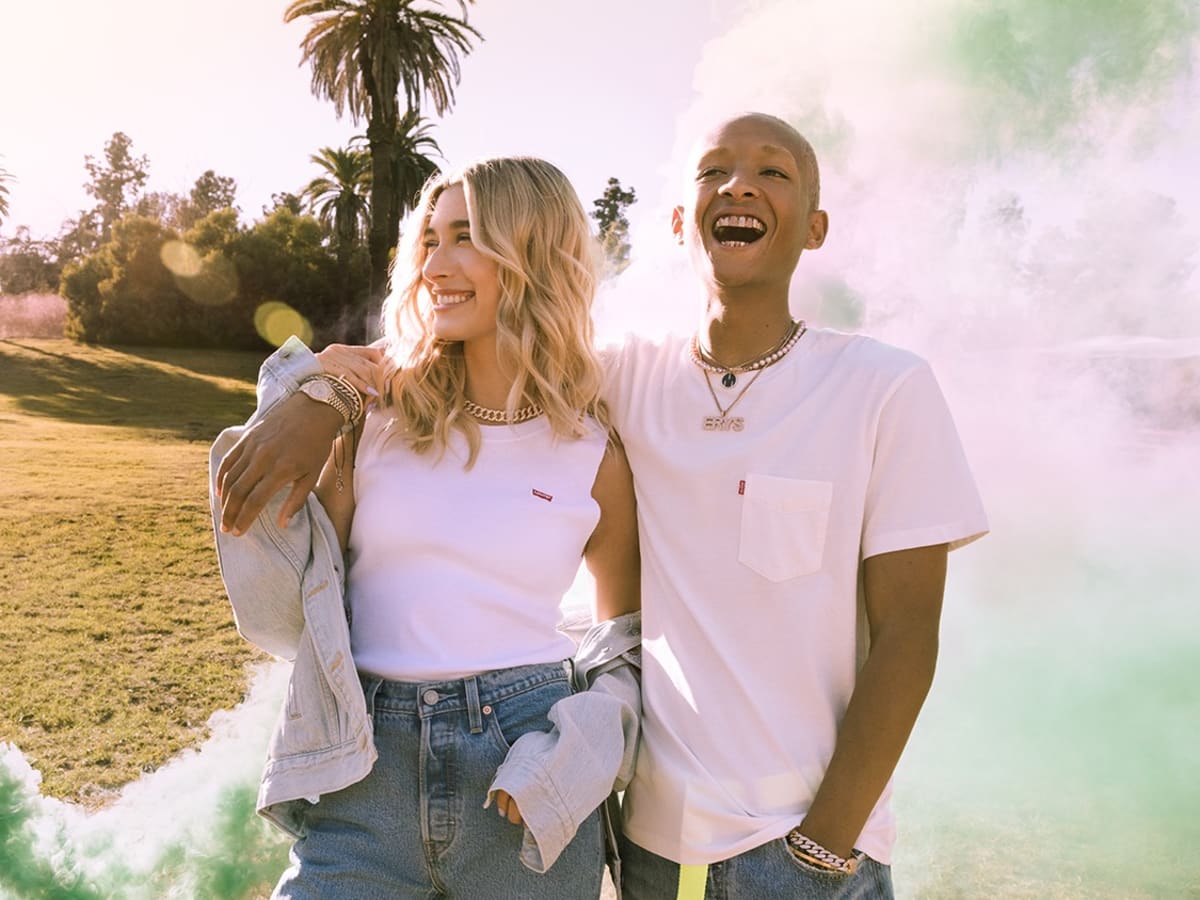 Levi's Pivots Its Festival Campaign Starring Hailey Bieber and Jaden Smith  Amid Pandemic - Fashionista