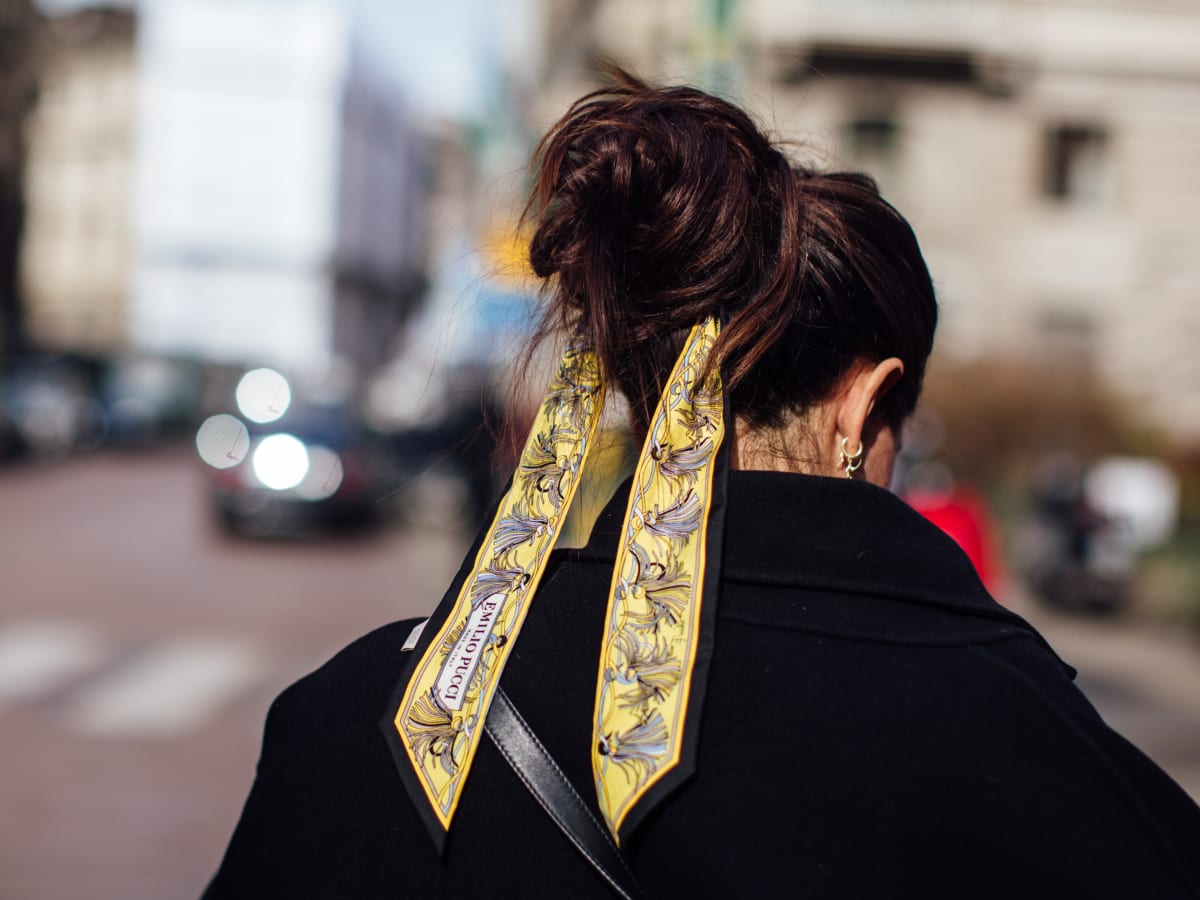 Emilio Pucci Print Scarf in Yellow Pink - More Than You Can Imagine