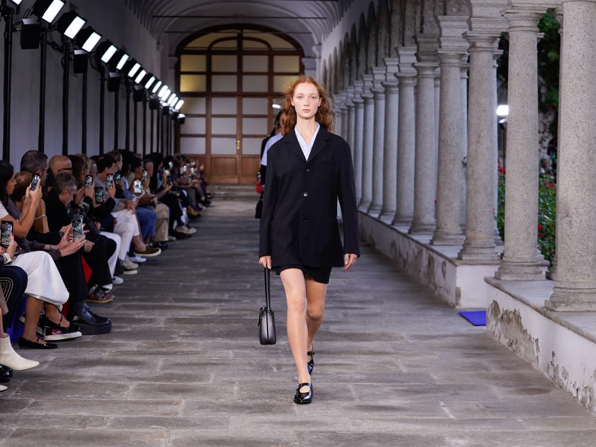 Louis Vuitton Series 2 Event: Navy dress, Beige bag & Stiletto