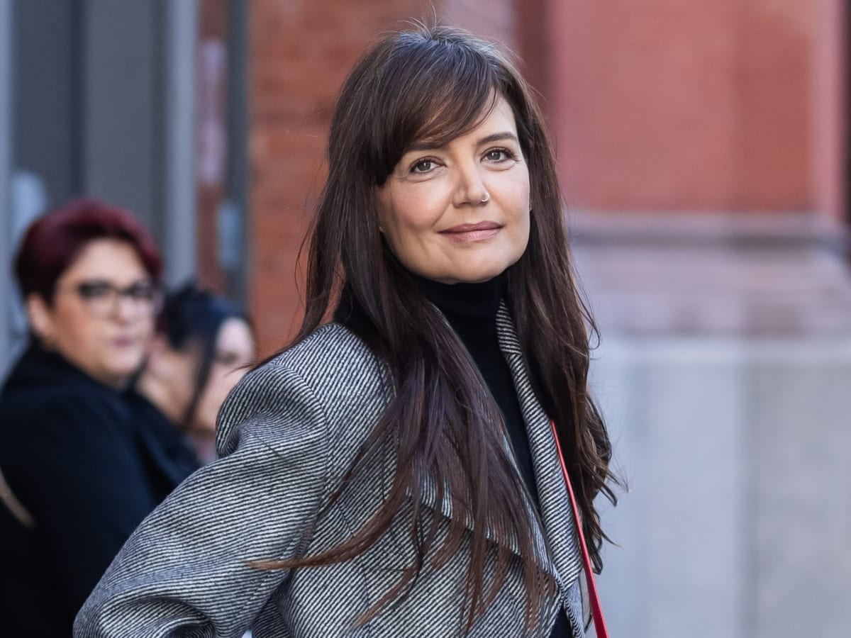 Katie Holmes' Latest Look Will Make You Want Side Bangs and a Red