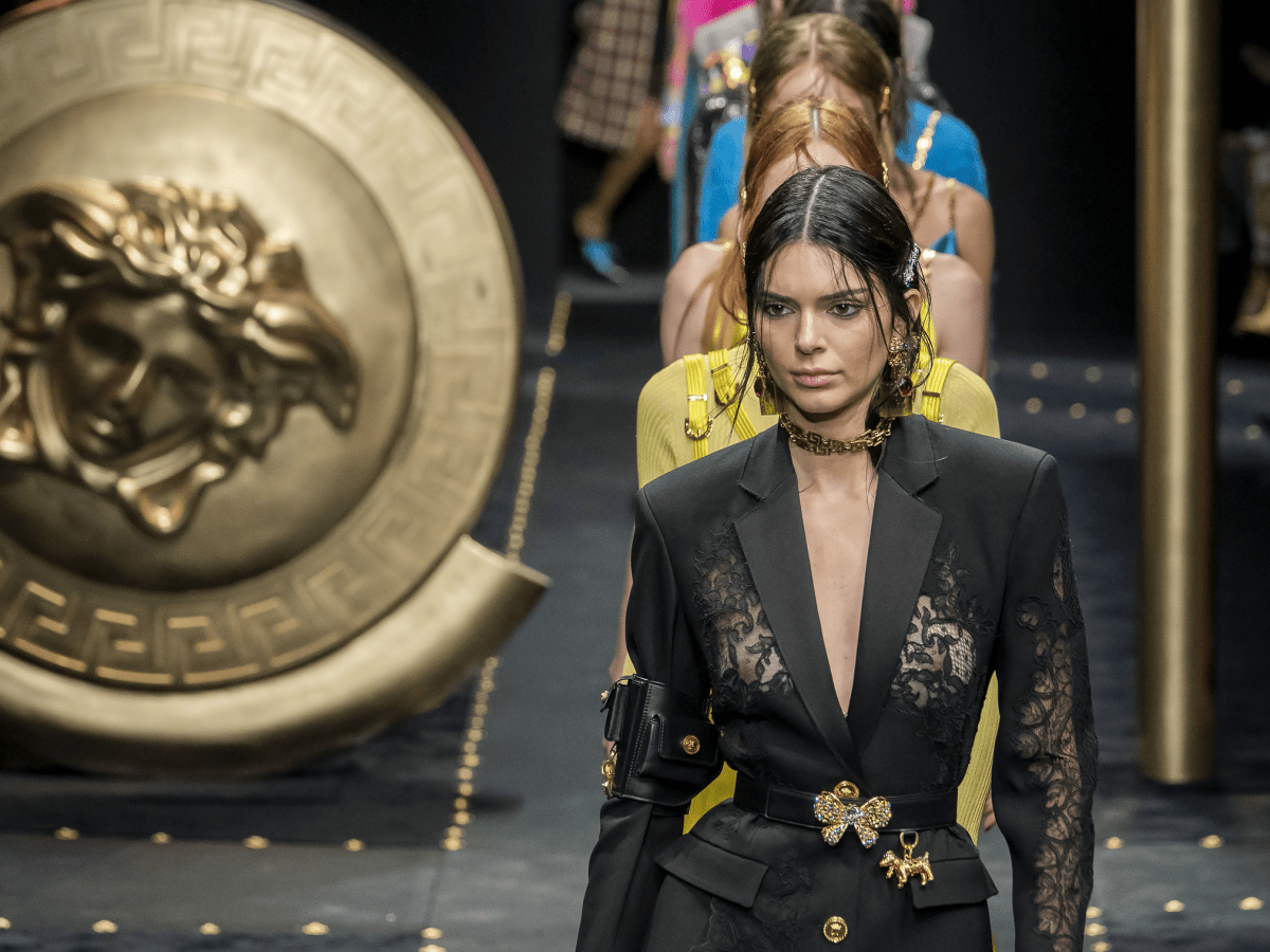 Photos from All the Celebs at the Fall 2019 Versace Fashion Show