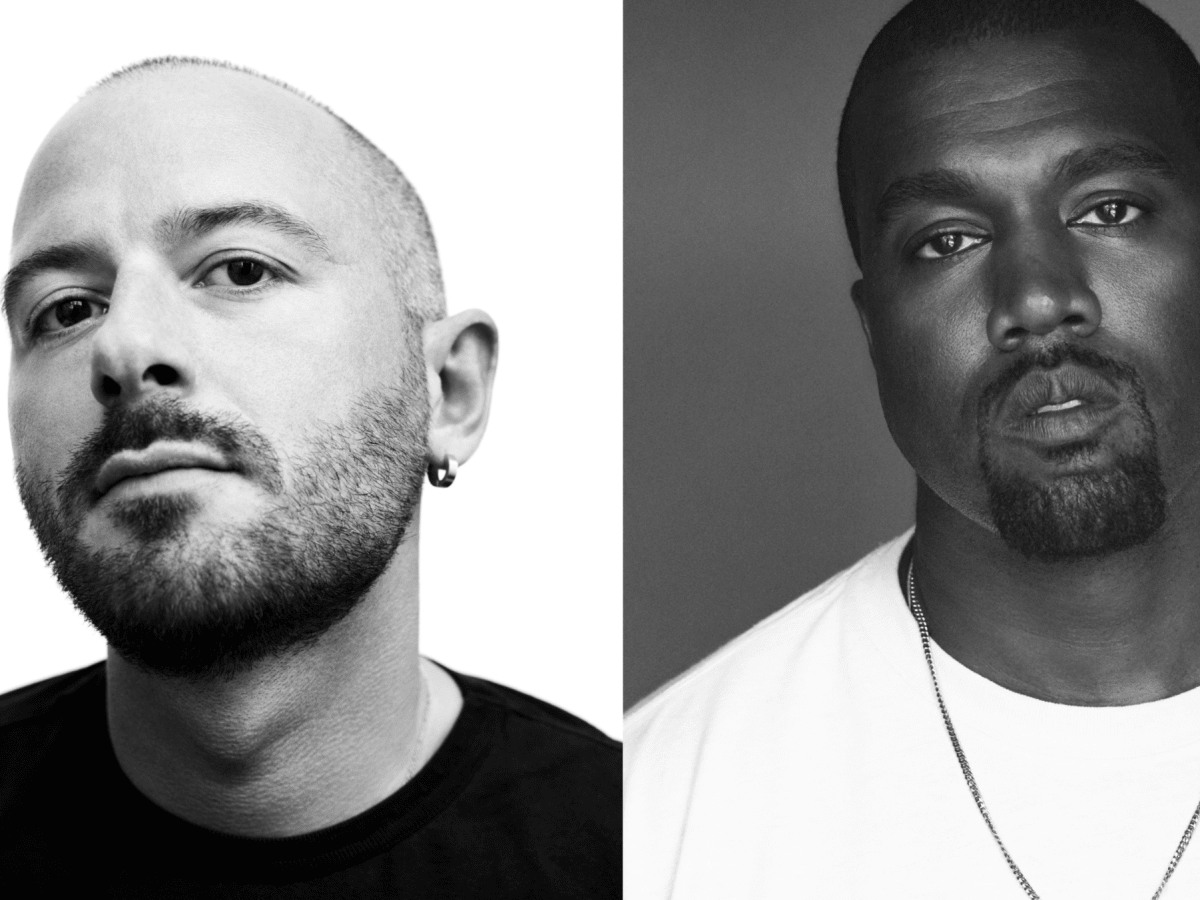 Creative director of this Thursday's DONDA listening event, Demna Gvasalia,  with Kanye Acouple weeks ago at the Balenciaga fashion show : r/WestSubEver