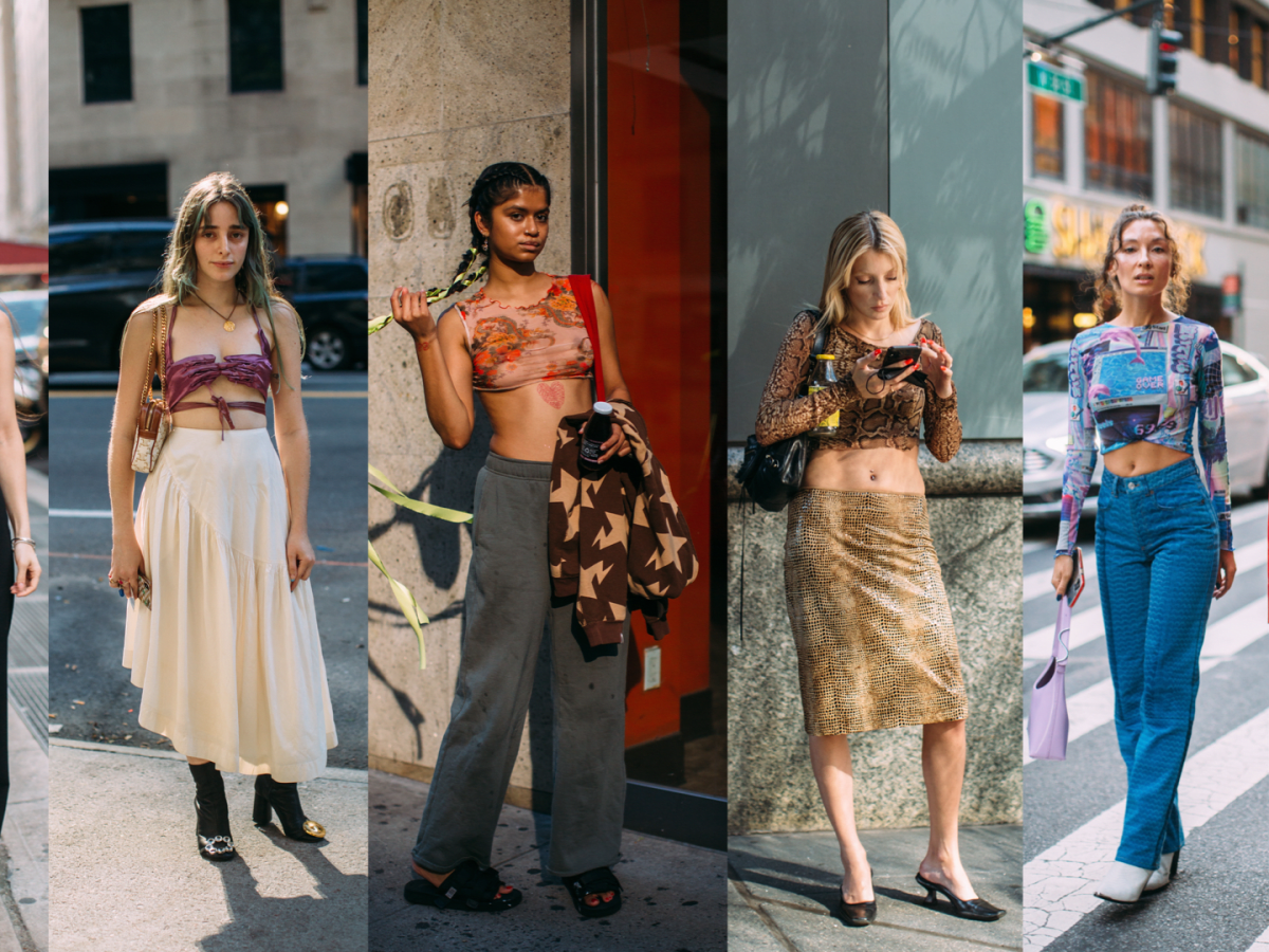 The Street Style Crowd Wore Midriff-Baring Going-Out Tops on Day 1 of New  York Fashion Week - Fashionista