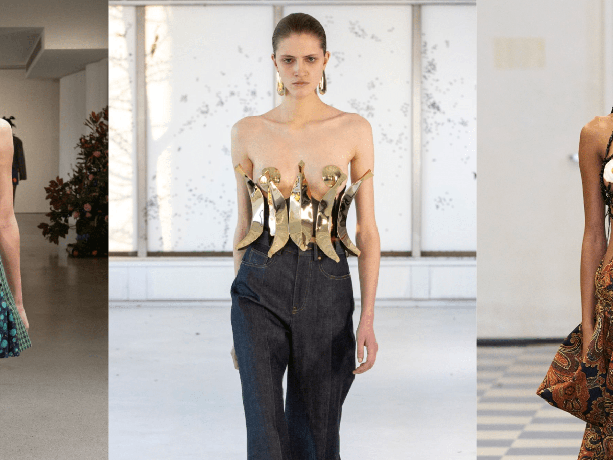 On the Paris runway, golden corsets that actually look comfortable